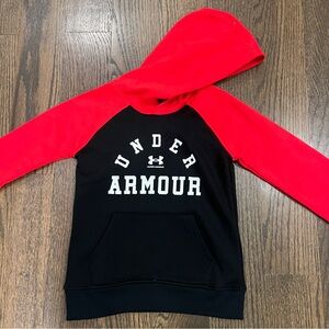 NWT Under Armour Kids Hoodie in Red and Black